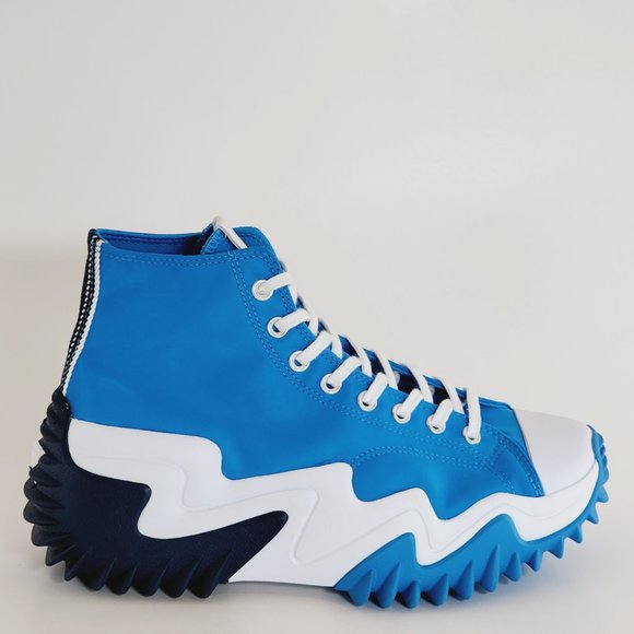 Converse Run Star Motion Hi Dial Up Blue Women's Platform Sneakers A03078C NWT - Picture 2 of 6